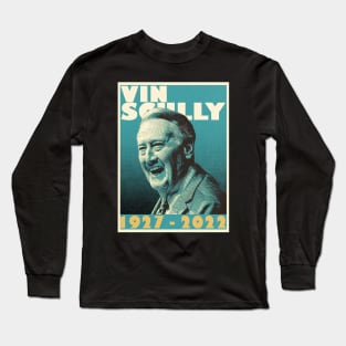 Retro Vin Scully Long Sleeve T-Shirt